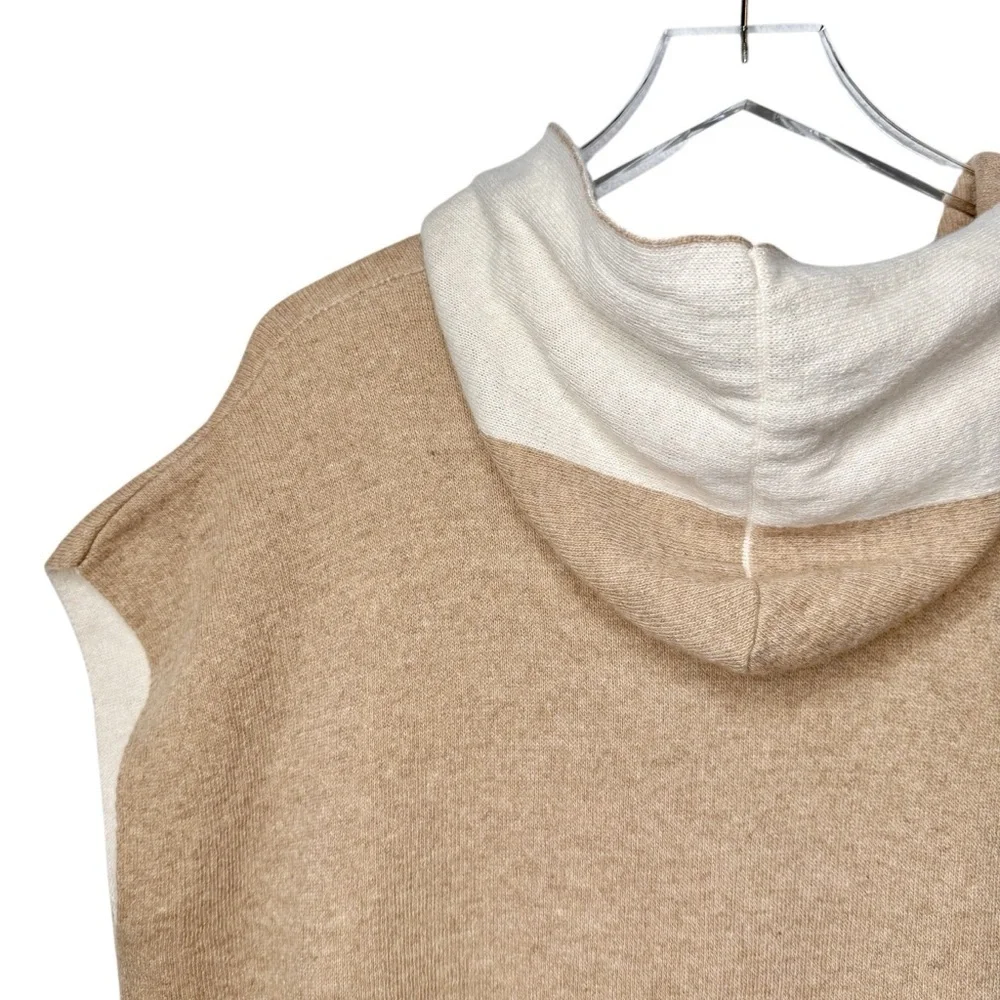 NWT Note Di Anita Cashmere Wool Blend Women’s Hooded Poncho Sweater One Size